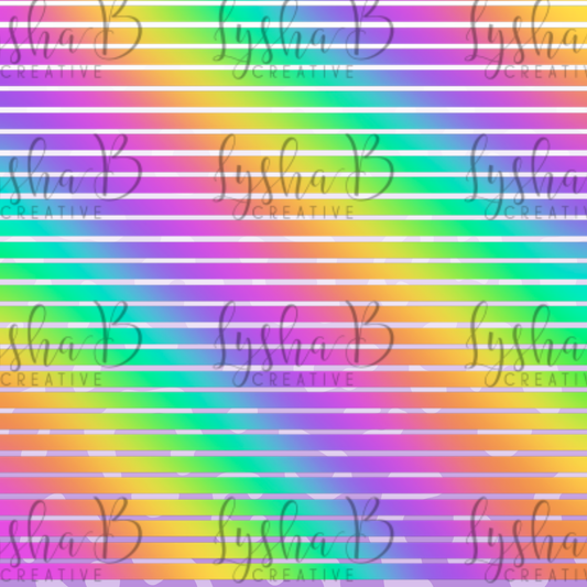 Neon Ombre Stripes UVDTF Sheet