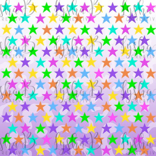 Neon stars UVDTF Sheet