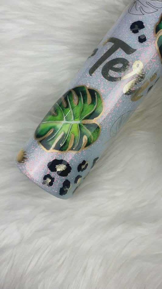 MADE TO ORDER Monstera Leaf Tumbler