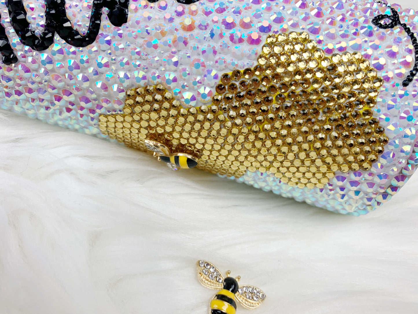 MADE TO ORDER: Rhinestone Bee Tumbler