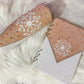 MADE TO ORDER: Winter Glitter and rhinestone Snowflake Tumbler and Matching acrylic notebook