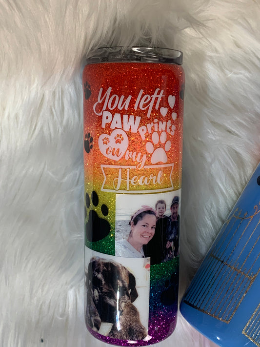 Rainbow Bridge Pet Memorial Tumbler (Made to Order)